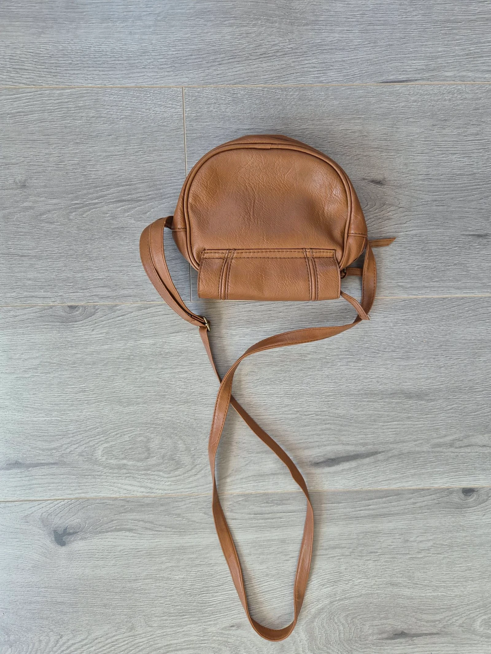 Atmosphere Cognac Bruine Schoudertas / Crossbody Tas met Gespen – photo 3